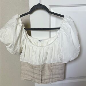 Reformation Alayna Linen top